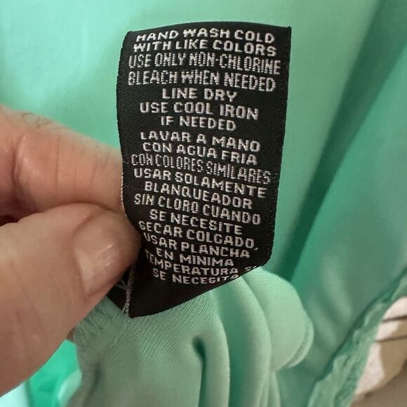 R & K Women's Size 18 Mint Green Lined Lace Knee Length Sheath Dress Cocktail - Picture 9 of 9